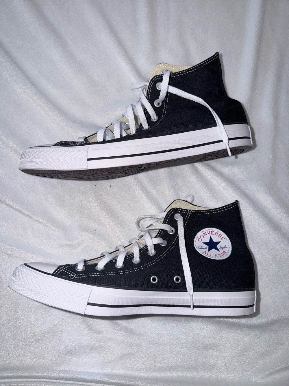 Converse Black Canvas High Top Sneakers - Picture 3 of 5